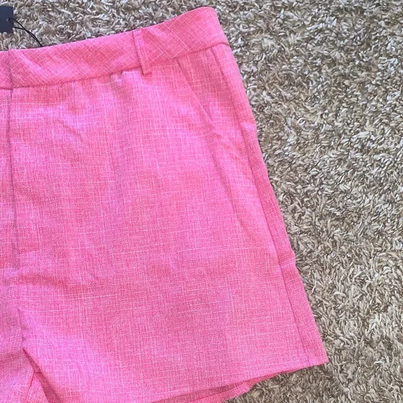 NWT PrettyLittleThing Women’s Hot Pink Tailored High-Waist Dressy Shorts Size 12 - Picture 2 of 8